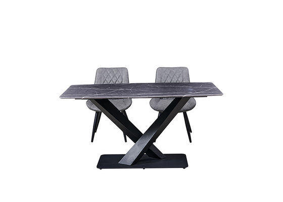 Abrasion Resistance Rock Slate Hotel Dining Table