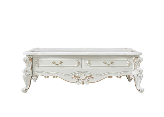 Retro Noble And Elegant MDF Resin Dining Room Coffee Table