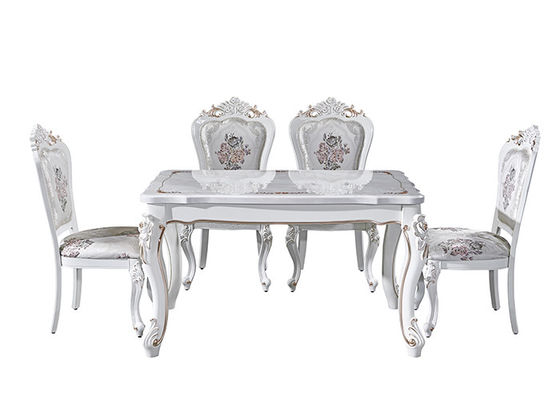 80cmx130cmx75cm White Marble Top Dining Table