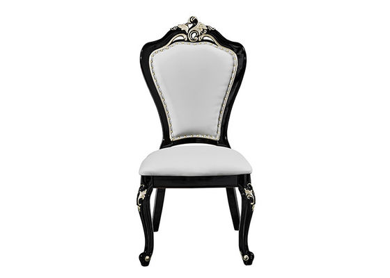 Strong And Durable White Leather Restaurant Chairs