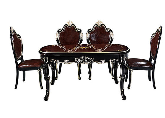MDF Carving Baking Paint Process Minimalist Dining Table