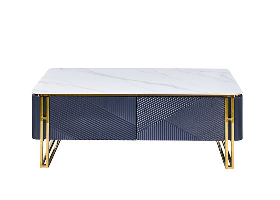 Stainless Steel Frame Dining Table And Coffee Table Set