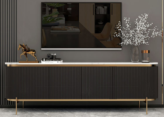 Simple Living Room TV Unit Matching Coffee Table