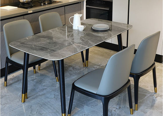 Family Luxury Marble Dining Table , Marble Countertop Dining Table