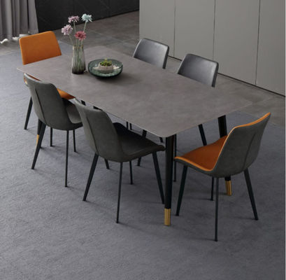 130cmx80cmx77cm Luxury Marble Dining Table , Dining Table Design With Marble Top