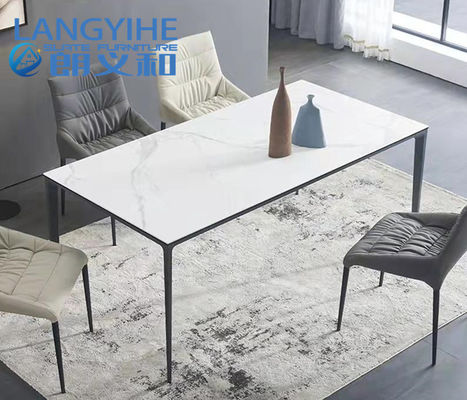 Rock Slab Home Minimalist Marble Dining Table 130x70cm