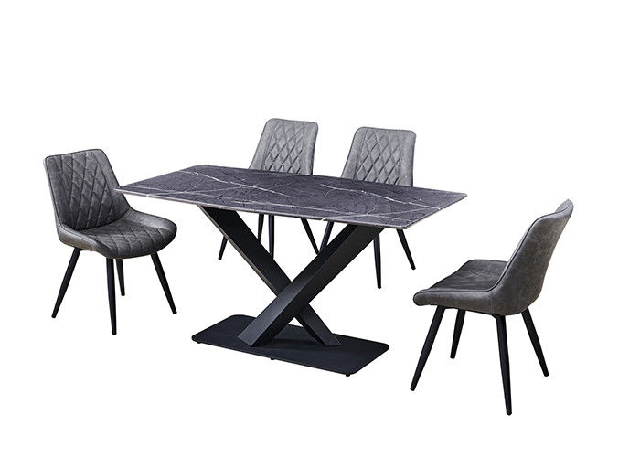Marble Stone Slab Fashionable Slate Dining Table