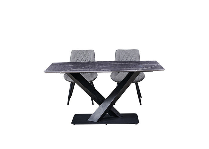 Abrasion Resistance Rock Slate Hotel Dining Table