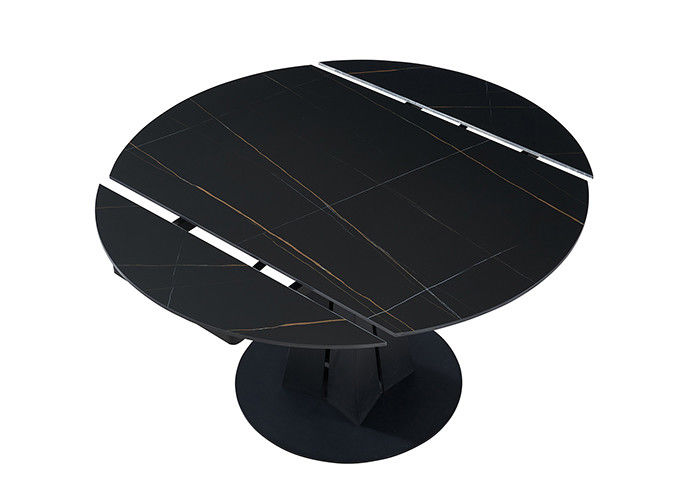 ISO9001 Minimalist Restaurant Circle Marble Dining Table