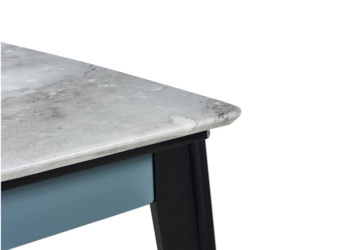 Fashion Simple Family Slate Dining Table , Marble Design Dining Table