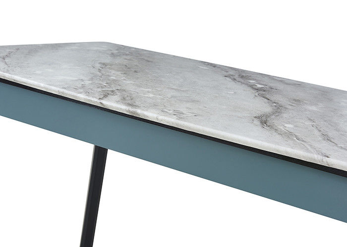 Fashion Simple Family Slate Dining Table , Marble Design Dining Table