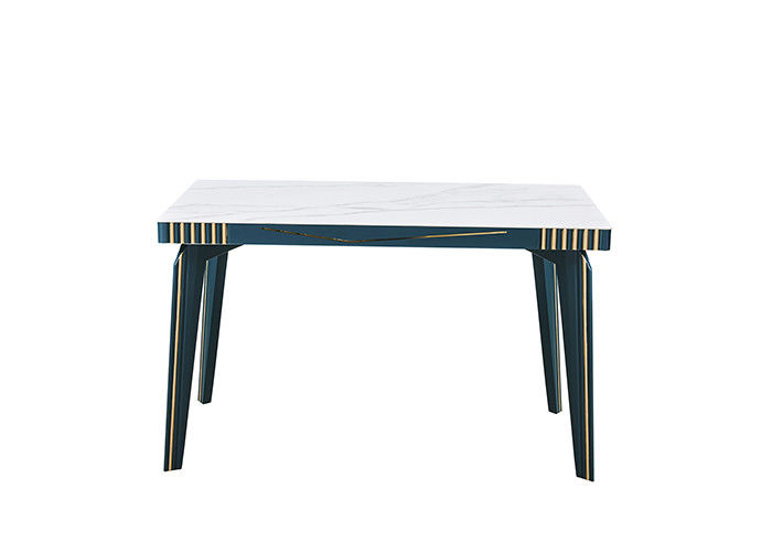 Simple And Stylish Rock Slab Solid Wood Slate Dining Table