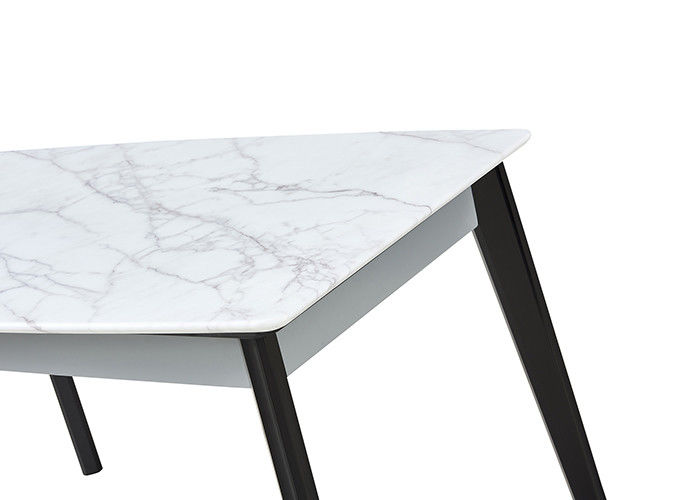 Restaurant Solid Wood Modern Rock Slate Dining Table