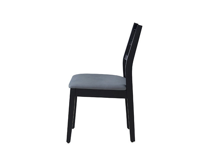 Simple And Stylish Black Upholstered Dining Room Chairs