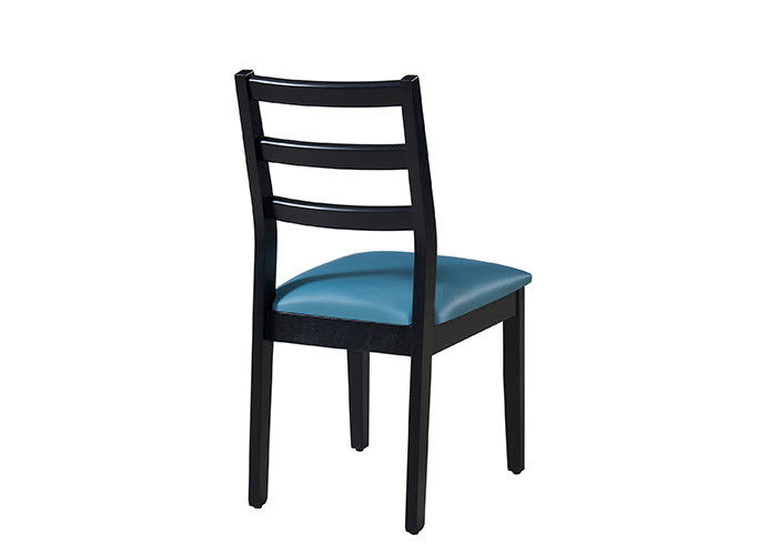 Hotel Solid Wood Blue Upholstered Dining Chairs
