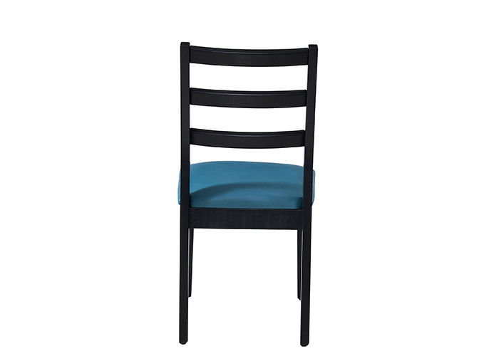 Hotel Solid Wood Blue Upholstered Dining Chairs