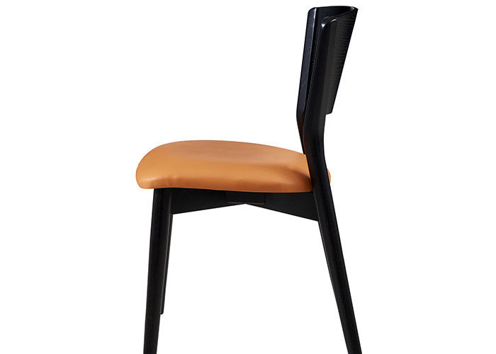 Fashion Wood And Upholstered Dining Chairs Restaurant Modern