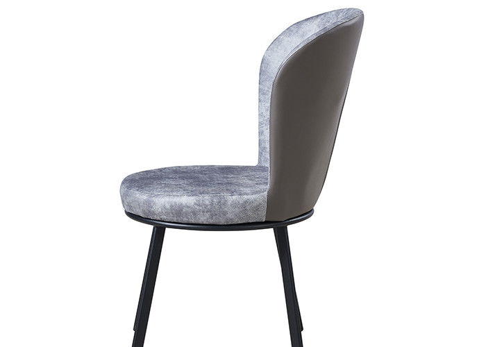 Office Modern Light Gray Upholstered Dining Chairs