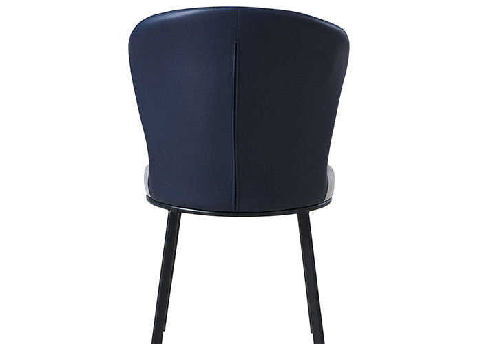 Wrought Iron Family Grey Upholstered Dining Chair