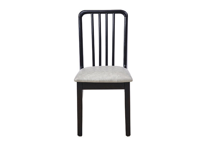 Artificial Leather Sponge Wooden Upholstered Chairs , Upholstered Side Chairs Without Arms
