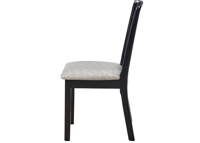 Artificial Leather Sponge Wooden Upholstered Chairs , Upholstered Side Chairs Without Arms