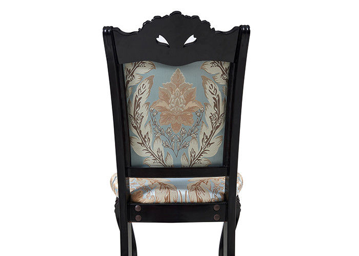 Noble Generous Solid Wood Carving European Dining Chairs