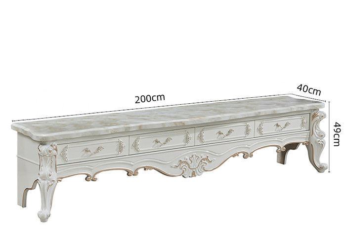 220cmx40cmx49cm Marble Coffee Table And TV Unit