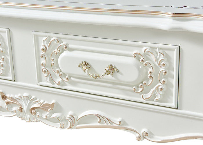 ISO9001 Solid Wood TV Cabinet And Coffee Table Set