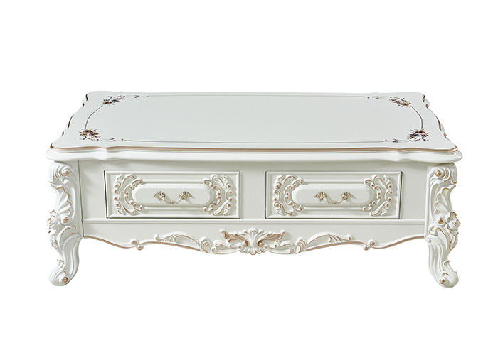 MDF Baking Lacquer Carving Modern Living Room Coffee Table