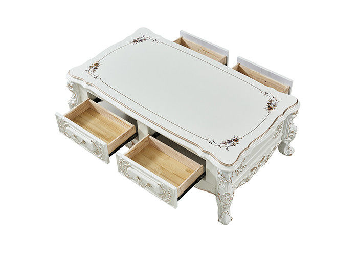 MDF Baking Lacquer Carving Modern Living Room Coffee Table