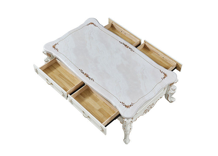 Retro Noble And Elegant MDF Resin Dining Room Coffee Table