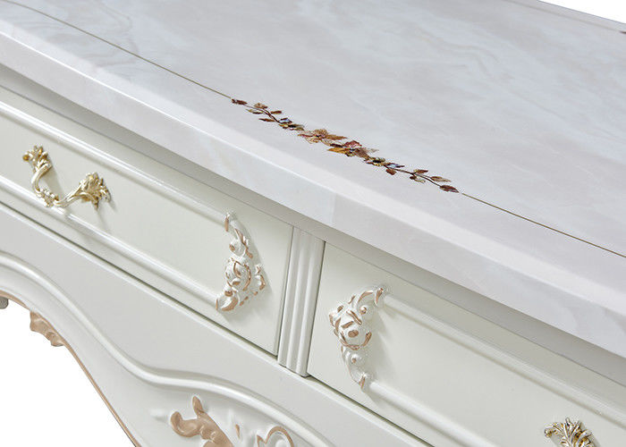 Retro Noble And Elegant MDF Resin Dining Room Coffee Table