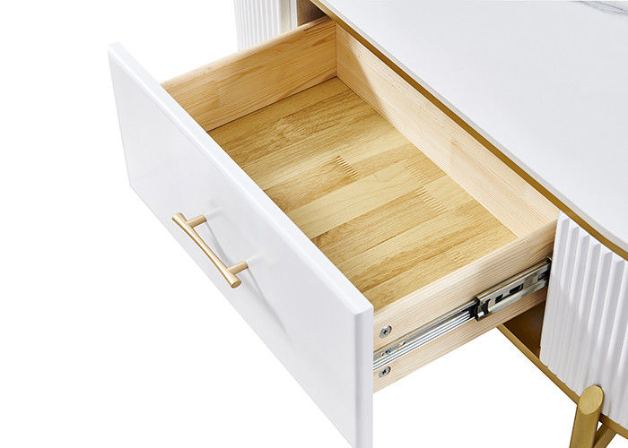 Fashionable Rubber Wood Frame TV Unit Coffee Table Set
