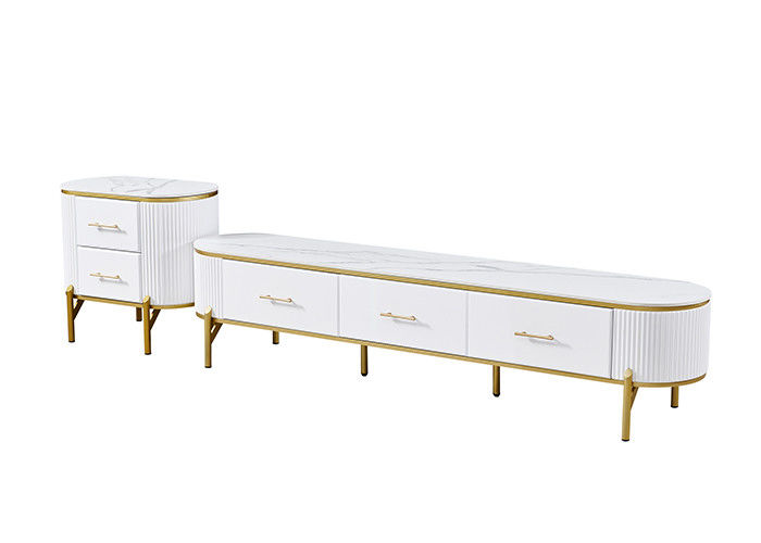 Modern Rock Board Matching TV Stand And Dining Table