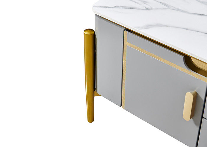 Light Luxury Rock Slab TV Unit And Coffee Table
