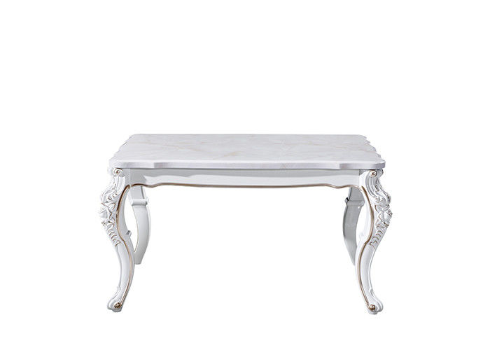 Marble Noble And Elegant Rectangular Restaurant Table