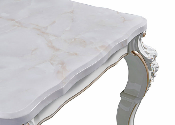 Marble Noble And Elegant Rectangular Restaurant Table