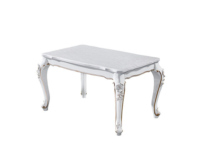 ISO9001 Strong And Durable Marble Rectangle Dining Table