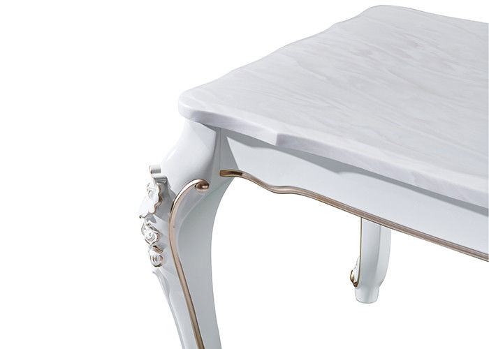 ISO9001 Strong And Durable Marble Rectangle Dining Table