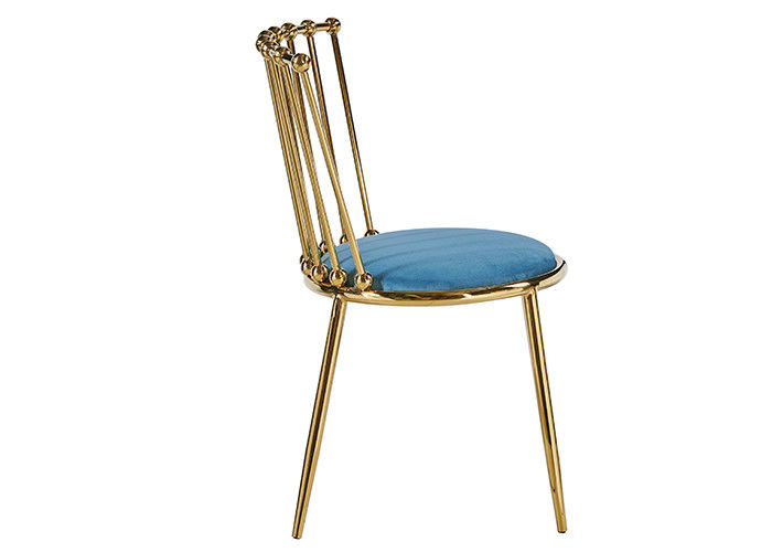 Libraries Stainless Steel Leather And Steel Dining Chairs