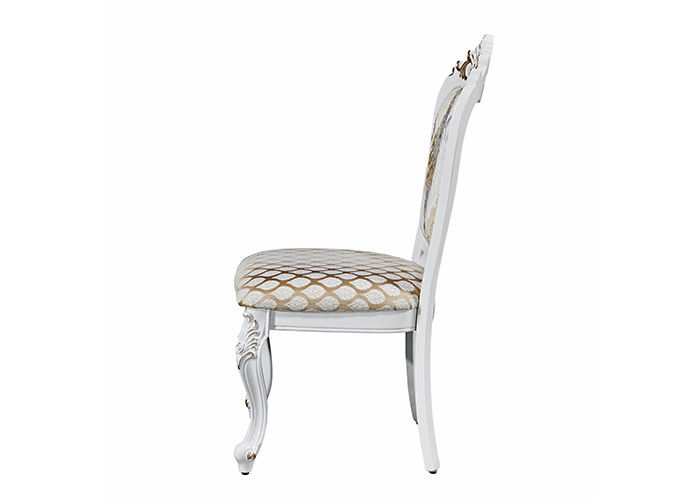 Elegant Retro Wood Carving Family European Dining Chairs