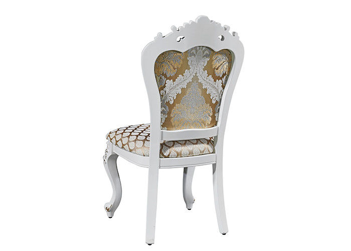 Elegant Retro Wood Carving Family European Dining Chairs