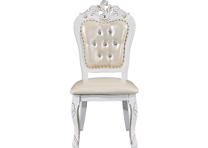 Multi Purpose European Retro Leather Dining Chairs