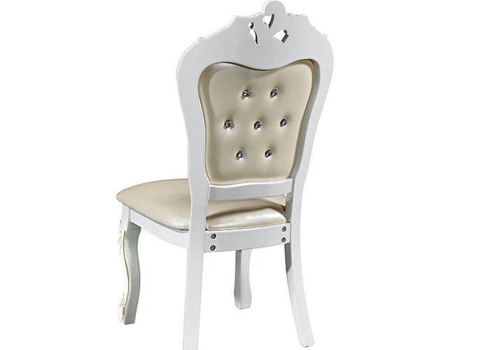 Multi Purpose European Retro Leather Dining Chairs