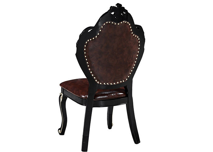 Generous Solid Wood Sponge European Dining Chairs