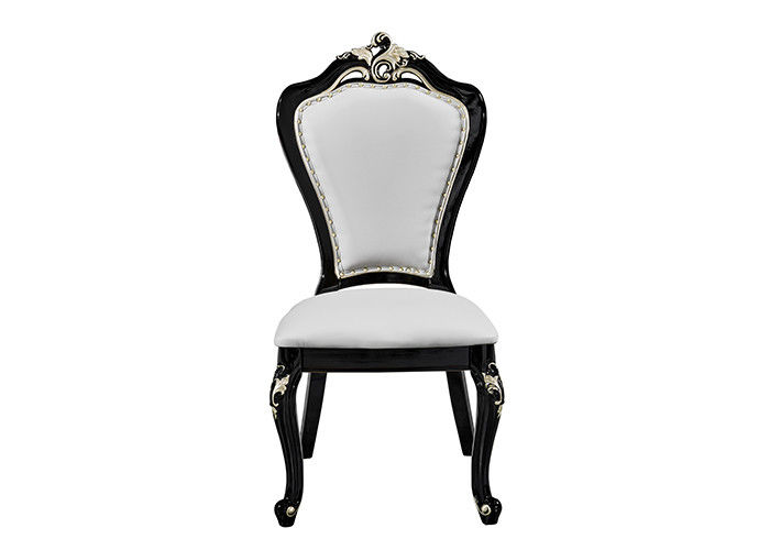 Strong And Durable White Leather Restaurant Chairs