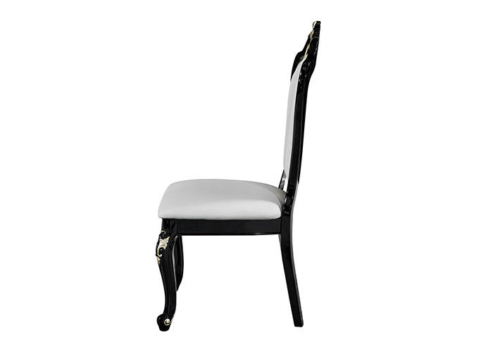 Strong And Durable White Leather Restaurant Chairs