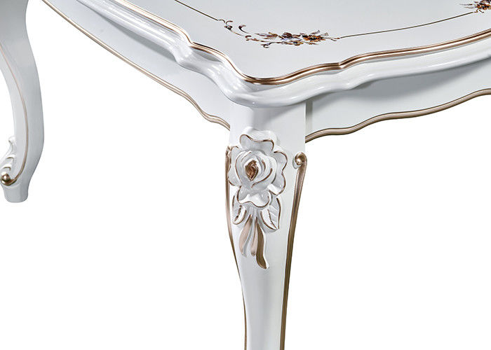 Retro White Marble Dining Table Rectangular Modern Minimalist Design Luxury Table