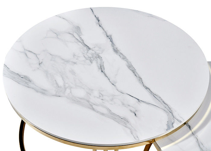 Fashion Living Room Coffee Circle Marble Dining Table