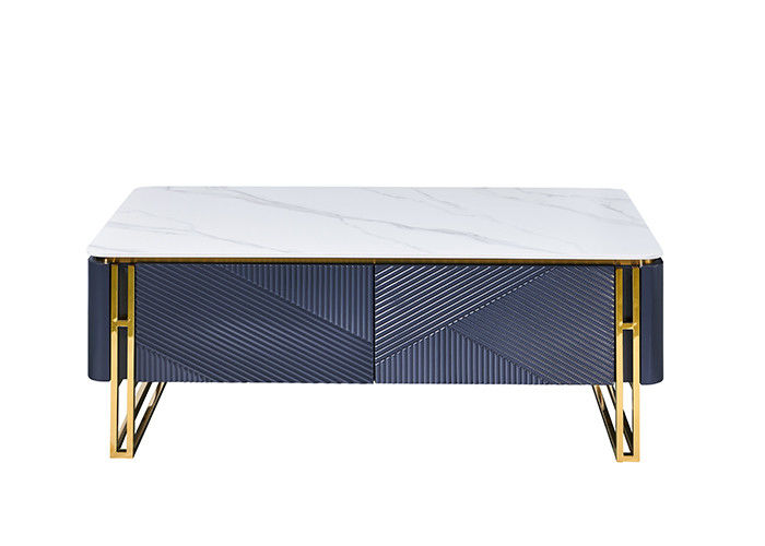 Stainless Steel Frame Dining Table And Coffee Table Set